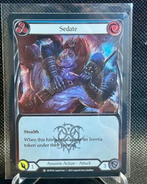 Sedate Blue Rainbow Foil Flesh and Blood Outsiders Near Mint
