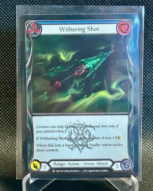 Withering Shot Blue Outsiders Foil common Flesh and Blood card