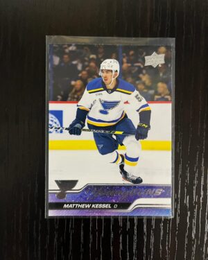 2023-24 Upper Deck Series 1 Young Guns Matthew Kessel #240, NHL rookie card, Young Guns rookie, Upper Deck hockey card