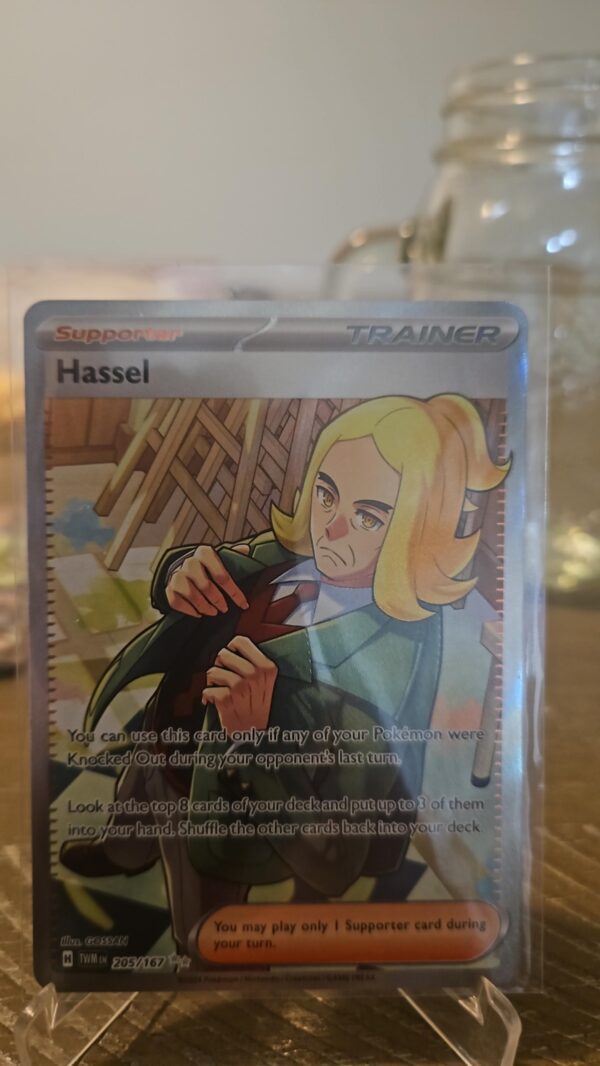 Hassel 205/167 Twilight Masquerade Full Art Trainer Holo Pokemon TCG