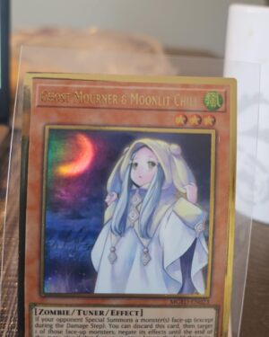 Yugioh Card Ghost Mourner & Moonlit Chill MGED-EN023 GOLD RARE 1st Edition - NM