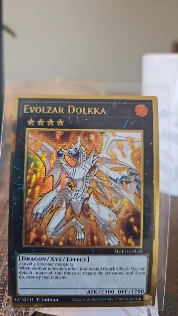 Evolzar Dolkka - MGED-EN029 - Premium Gold Rare - 1st Edition NM Yugioh