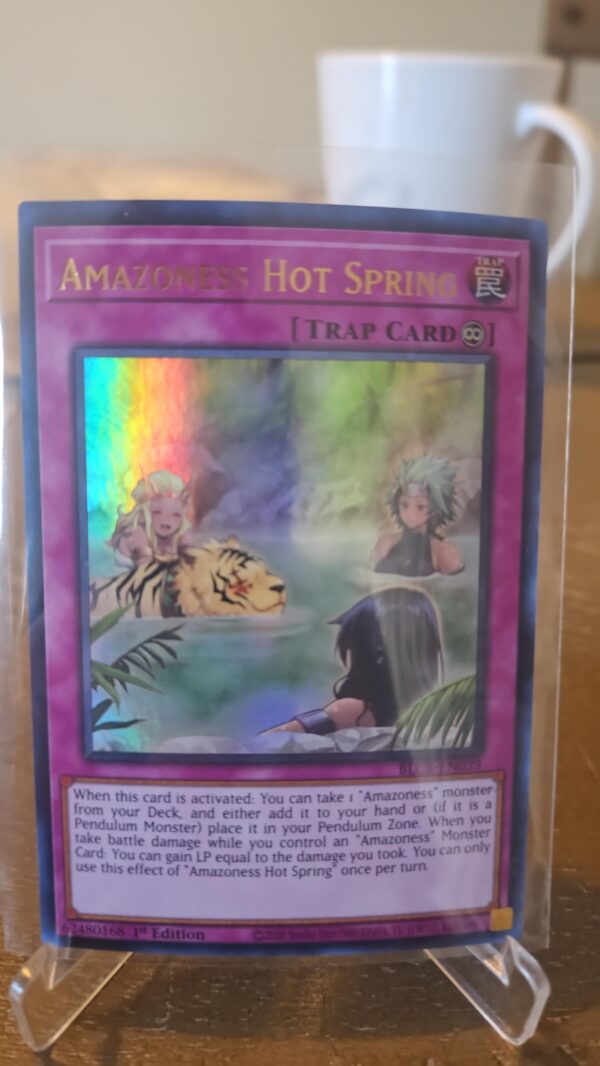 Yu Gi Oh - Amazoness Hot Spring (BLCR-EN039) 1st Edition (NM)