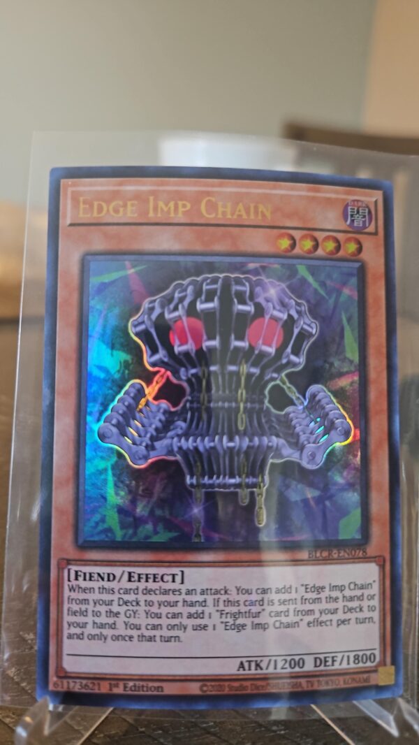 Yugioh Edge Imp Chain BLCR-EN078 Ultra Rare 1st Edition Near Mint