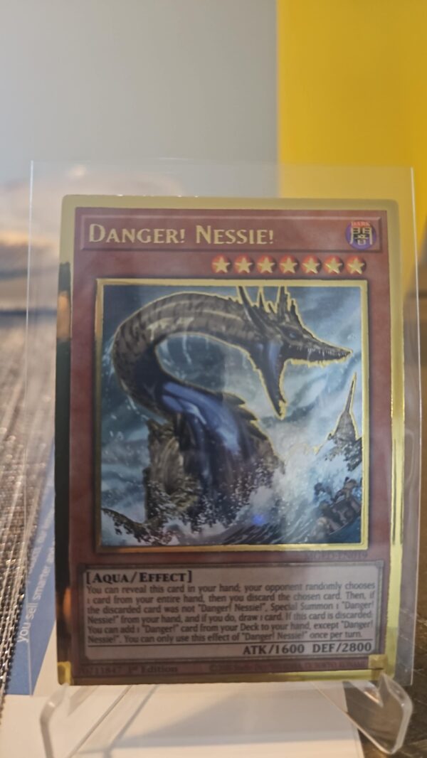 Yugioh! Danger! Nessie! - MGED-EN019 - Premium Gold Rare - 1st Edition