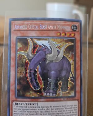 Advanced Crystal Beast Amber Mammoth - BLCR-EN014 - Secret Rare 1st Edition - NM