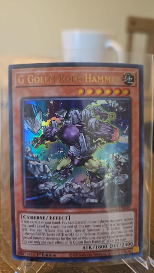 Yugioh! G Golem Rock Hammer - BLCR-EN040 - Ultra Rare - 1st Edition