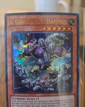 Yugioh! G Golem Rock Hammer - BLCR-EN040 - Ultra Rare - 1st Edition