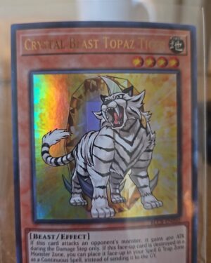 Yugioh! Crystal Beast Topaz Tiger - BLCR-EN050 - Ultra Rare - 1st Edition
