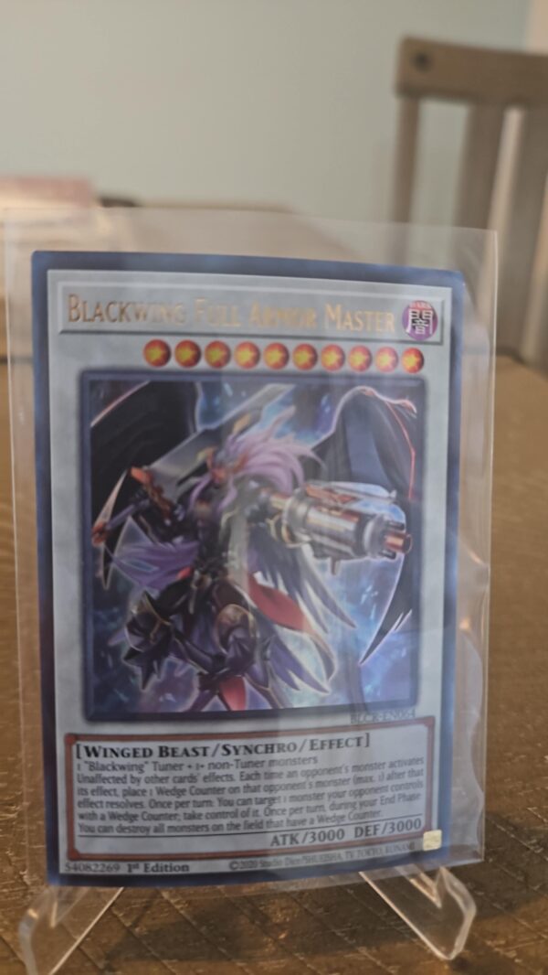 Blackwing Full Armor Master BLCR-EN064 Ultra Rare Yu-Gi-Oh Card 1st Edition