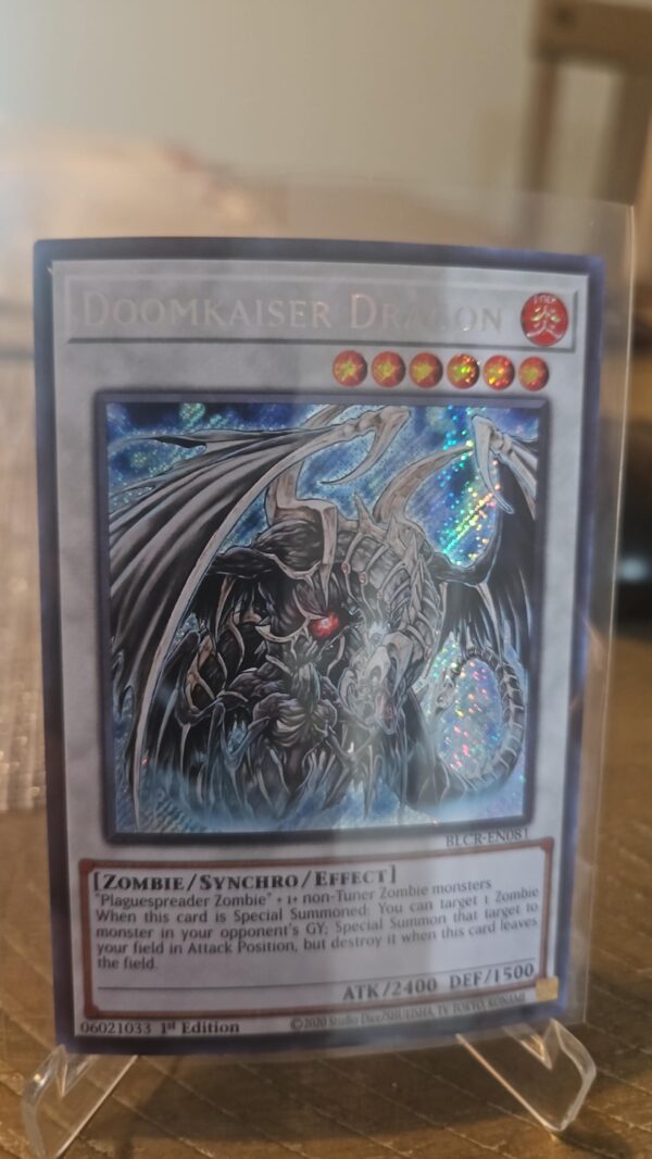 YGO Card - Doomkaiser Dragon - Secret Rare - BLCR-EN081 - 1st - NM