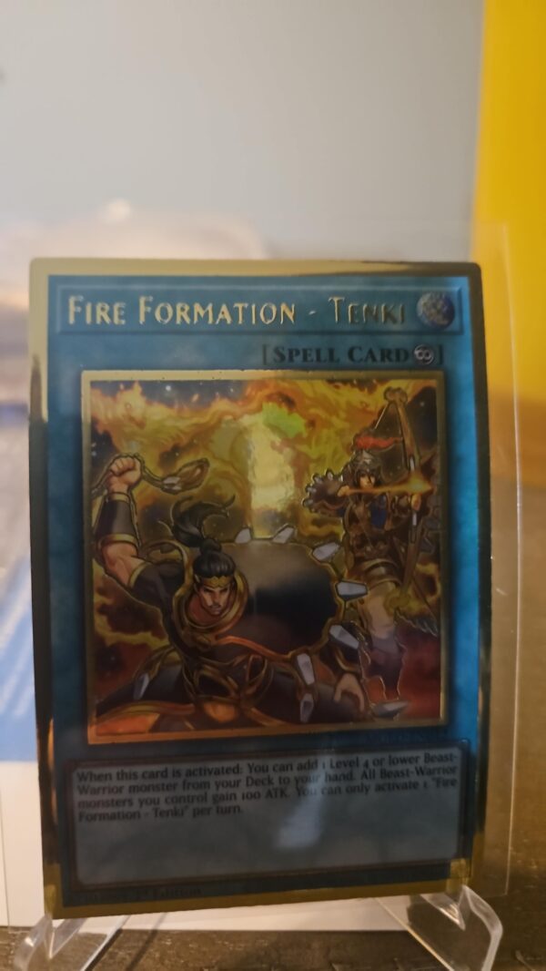 Yugioh Fire Formation - Tenki MGED-EN042 Premium Gold Rare 1st Ed NM