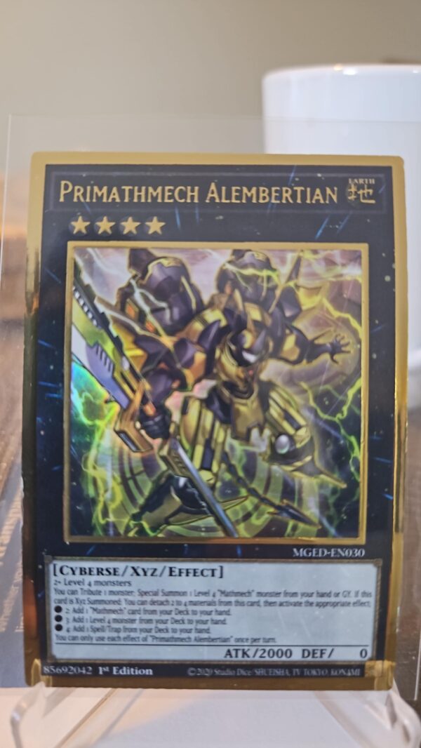 Yugioh Primathmech Alembertian MGED-EN030 Gold Rare 1st Ed NM