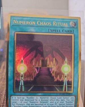 Yugioh Numeron Chaos Ritual MGED-EN050 Premium Gold Rare 1st Edition NM
