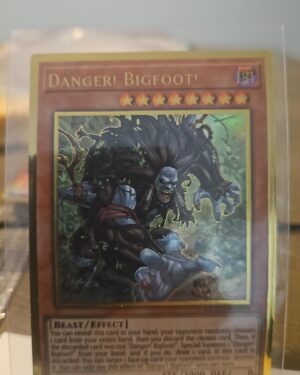 YUGIOH-DANGER! BIGFOOT!-1ST EDITION PREMIUM GOLD RARE-MGED-EN018