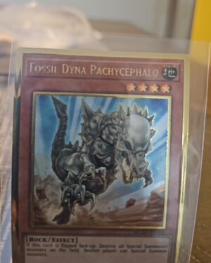 Fossil Dyna Pachycephalo Premium Gold Rare 1st Edition MGED-EN008 - NM - YuGiOh