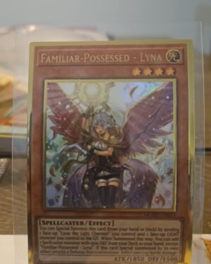 Familiar-Possessed - Lyna MGED-EN013 Premium Gold Rare Yu-Gi-Oh Card 1st edition