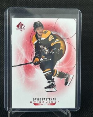 2020-21 SP Authentic Limited Red David Pastrnak #50 Boston Bruins