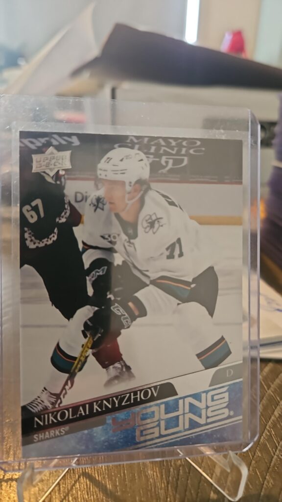 Nikolai Knyzhov, 2020-21 Upper Deck Series 2, Young Guns, Rookie Card, #492, San Jose Sharks, NHL