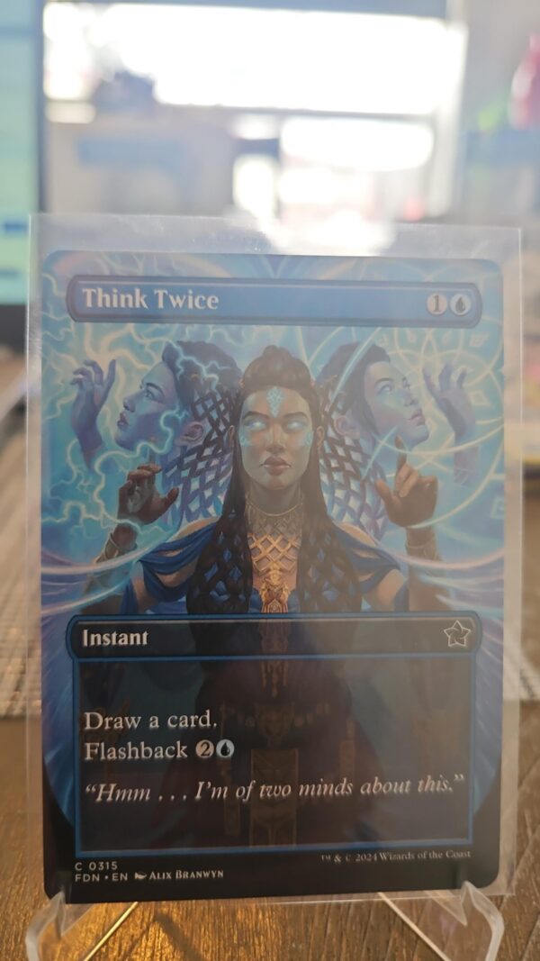 Think Twice - Borderless Foil - Foundations - Magic the Gathering