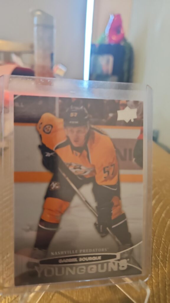 Gabriel Bourque, 2011-12 Upper Deck Series 2, Young Guns, Rookie Card, #477, Nashville Predators, NHL