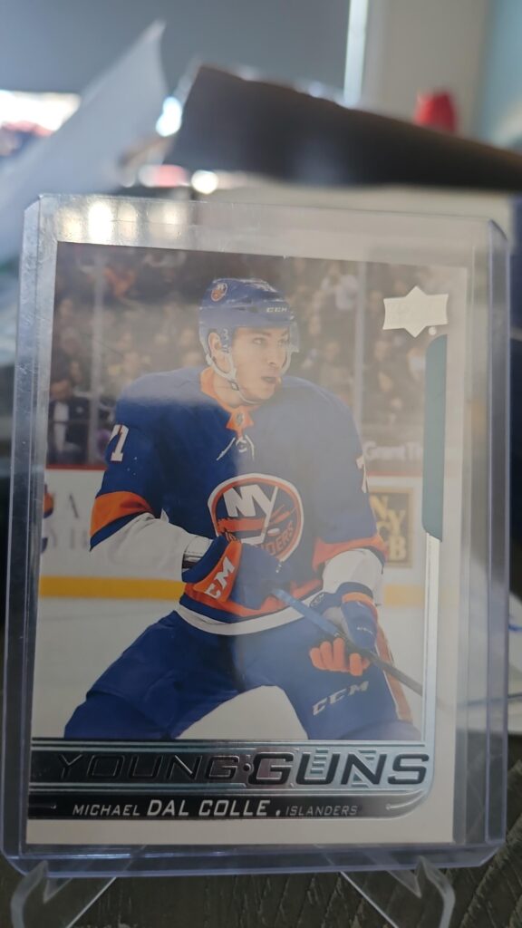 Michael Dal Colle Young Guns rookie card 2018-19 Upper Deck #208 New York Islanders
