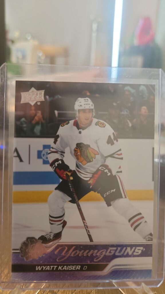 Wyatt Kaiser, 2023-24 Upper Deck Series 1, Young Guns, Rookie Card, Chicago Blackhawks, NHL