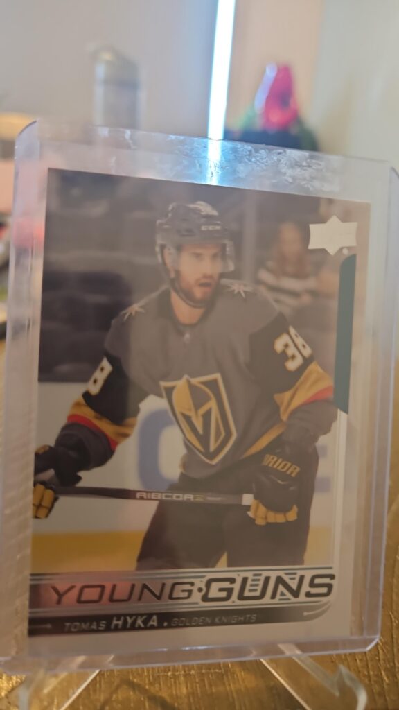 Tomas Hyka, 2018-19 Upper Deck Series 1, Young Guns, Rookie Card, #224, Vegas Golden Knights, NHL