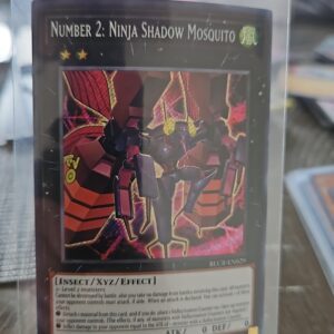 Yugioh Number 2: Ninja Shadow Moquito BLCR-EN029 Secret Rare 1st Edition