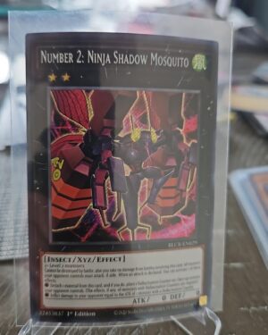 Yugioh Number 2: Ninja Shadow Moquito BLCR-EN029 Secret Rare 1st Edition