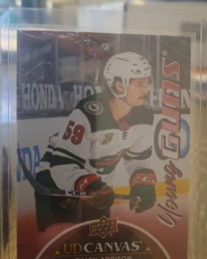 2021-22 Upper Deck Series 1 Canvas Young Guns Calen Addison #C108, Wild rookie card, Canvas RC, NHL Young Guns, Upper Deck hockey