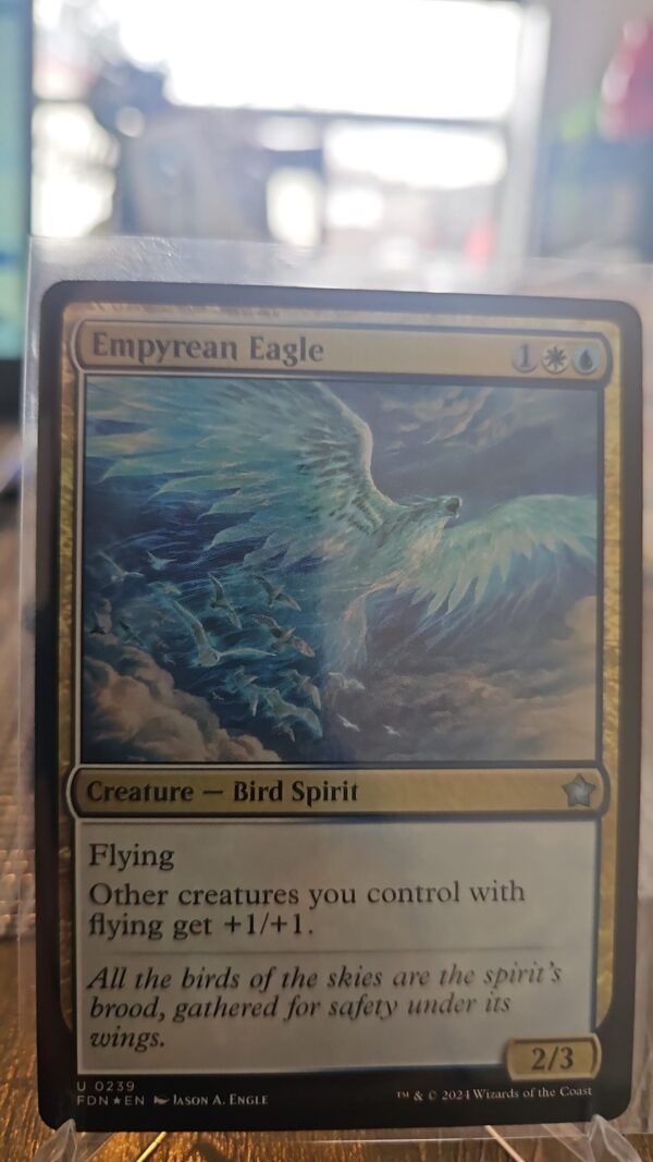 MTG Magic the Gathering Empyrean Eagle (239/763) Foundations NM FOIL