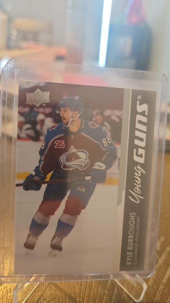 Kyle Burroughs, 2021-22 Upper Deck Series 1, Young Guns, Rookie Card, #206, Colorado Avalanche, NHL