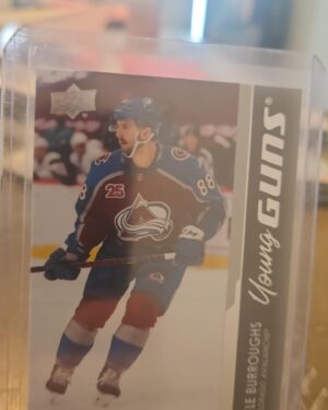 Kyle Burroughs, 2021-22 Upper Deck Series 1, Young Guns, Rookie Card, #206, Colorado Avalanche, NHL