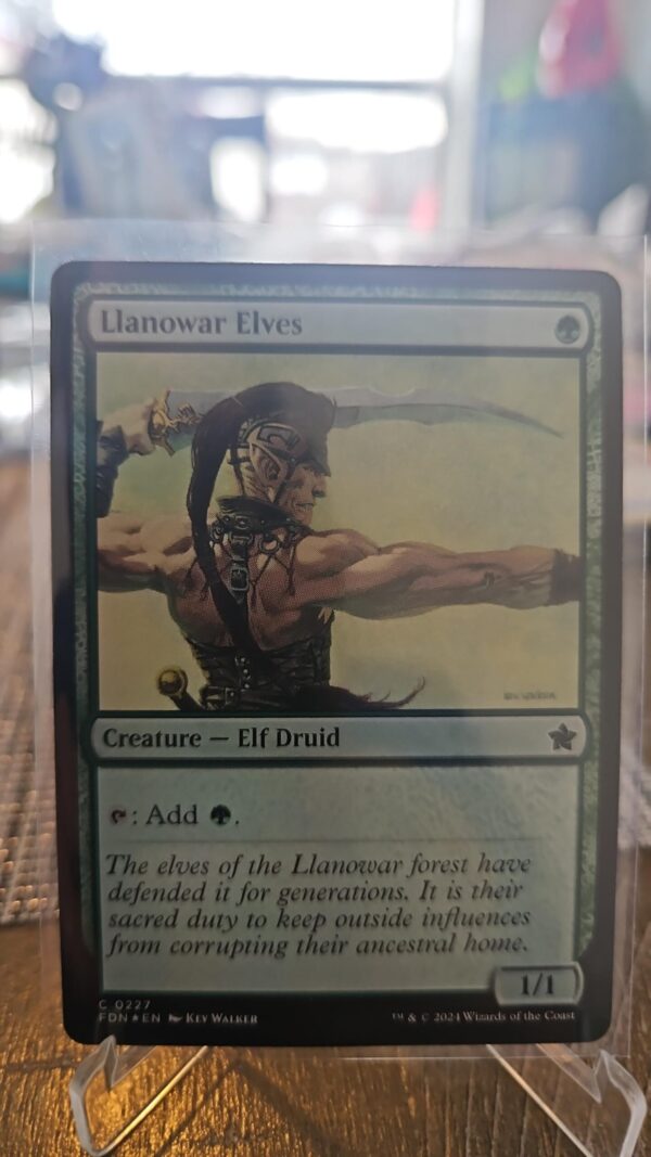 MTG Magic the Gathering Llanowar Elves (227/789) Foundations