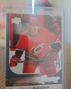 Roland McKeown, 2017-18 Upper Deck Series 2, Young Guns, Rookie Card, #475, Carolina Hurricanes, NHL