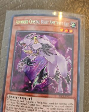 Yugioh! Advanced Crystal Beast Amethyst Cat - BLCR-EN011 - Secret Rare - 1st Edi
