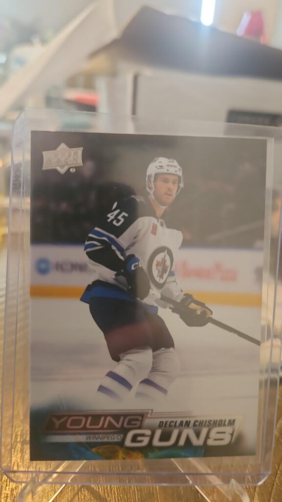Declan Chisholm, 2022-23 Upper Deck Series 2, Young Guns, Rookie Card, #486, Winnipeg Jets, NHL