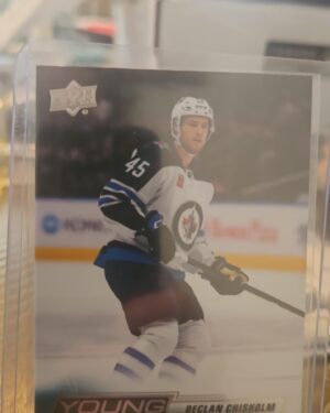 Declan Chisholm, 2022-23 Upper Deck Series 2, Young Guns, Rookie Card, #486, Winnipeg Jets, NHL