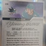 Daniil Gushchin Young Guns Rookie 2022-23 Upper Deck Card San Jose Sharks - Image 2
