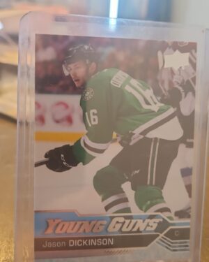 Jason Dickinson, 2016-17 Upper Deck Series 2, Young Guns, Rookie Card, #497, Dallas Stars, NHL