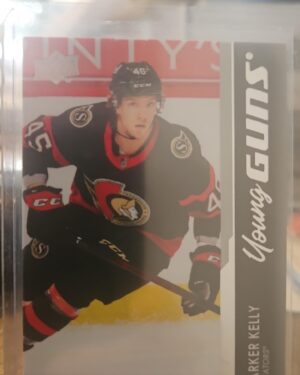 Parker Kelly, 2021-22 Upper Deck Series 1, Young Guns, Rookie Card, #240, Ottawa Senators, NHL