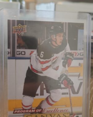 Philippe Myers 2019-20 Upper Deck Series 2 Program of Excellence Canvas #C269 rookie card, a prized collectible for Philadelphia Flyers fans.