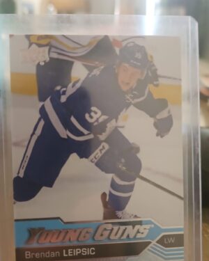 Brendan Leipsic, 2016-17 Upper Deck Series 2, Young Guns, Rookie Card, #499, Toronto Maple Leafs, NHL