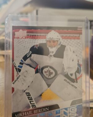Mikhail Berdin, 2020-21 Upper Deck Series 1, Young Guns, Rookie Card, #242, Winnipeg Jets, NHL