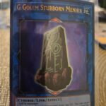 Yugioh! G Golem Stubborn Menhir - BLCR-EN043 - Ultra Rare - 1st Edition Near Min