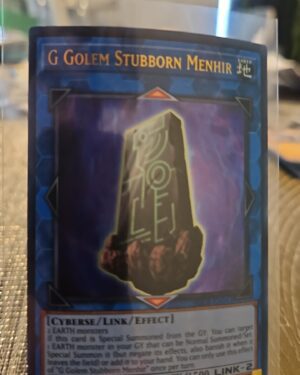 Yugioh! G Golem Stubborn Menhir - BLCR-EN043 - Ultra Rare - 1st Edition Near Min