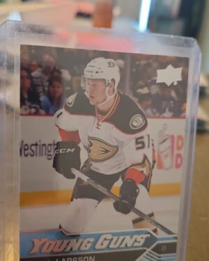 Jacob Larsson, 2016-17 Upper Deck Series 2, Young Guns, Rookie Card, #495, Anaheim Ducks, NHL