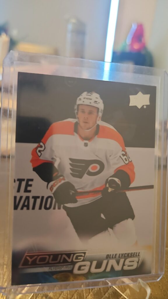 Olle Lycksell, 2022-23 Upper Deck Series 2, Young Guns, Rookie Card, #474, Philadelphia Flyers, NHL