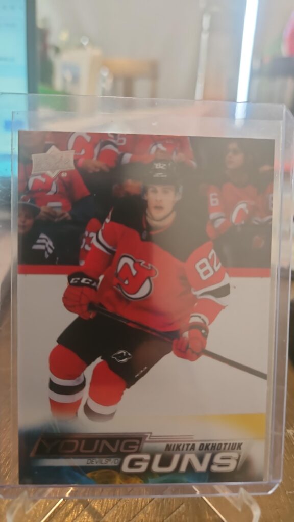 Nikita Okhotiuk, 2022-23 Upper Deck Series 2, Young Guns, Rookie Card, #464, New Jersey Devils, NHL
